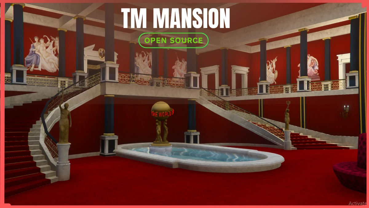 TM Mansion MLO FiveM | Luxury Mansion Interior & Exterior | Open Source